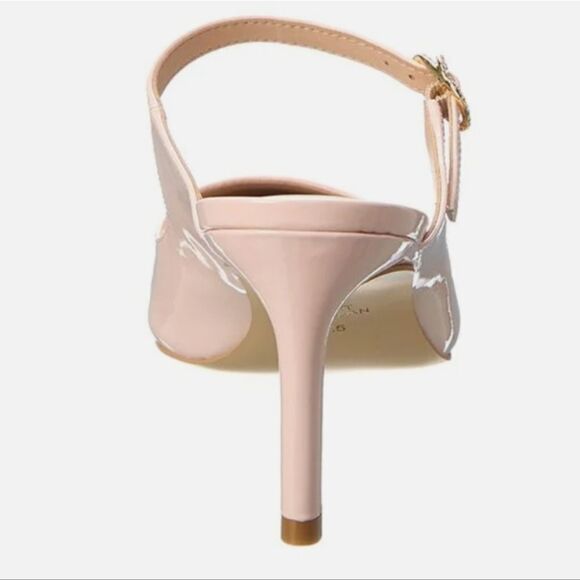 BRAND NEW STUART WEITZMAN CRYSTAL BUCKLE 75 PATENT MULE G1 - Picture 14 of 16